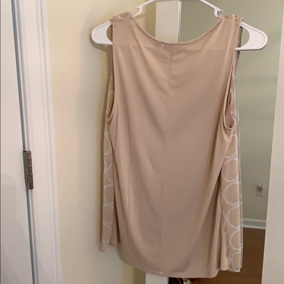 New York & Company Tan/ Cream Blouse - Picture 3 of 3